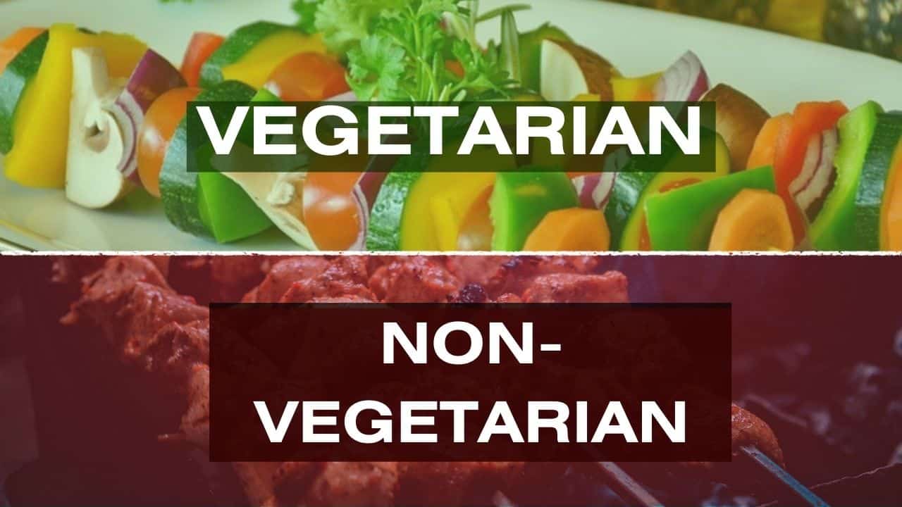 vegetarian versus non-vegetarian food