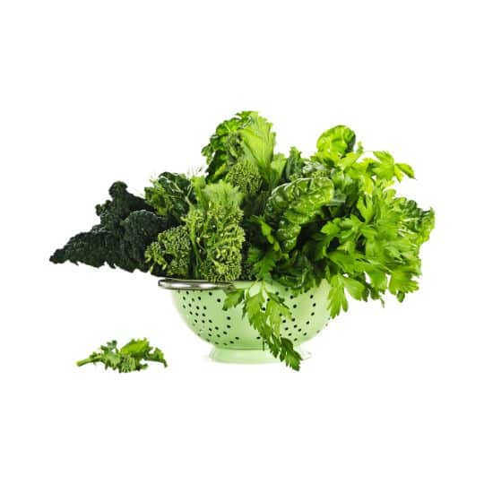 Green Leafy Vegetables in a pot