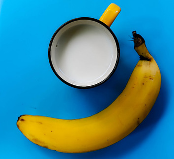 Milk and banana