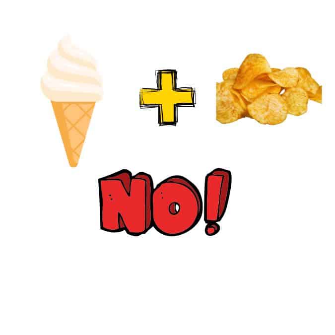 Never Eat Ice cream and Chips Together