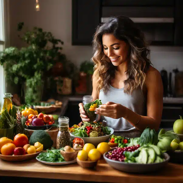 a woman incorporating superfoods in her diet